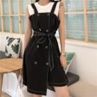 Tank Top / Strappy Asymmetric Hem Dress