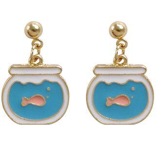 Fish Tank Drop / Clip-on Earring