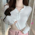 Long-sleeve Henley T-shirt / Shorts