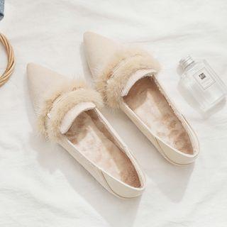 Fluffy Pointy Flats