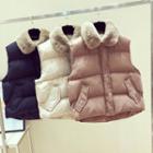 Furry Collar Padded Vest