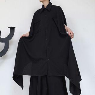 Batwing Sleeve Oversized Shirt