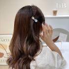 Bow Faux Crystal / Faux Pearl Hair Clip