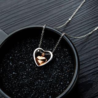 Double Heart Necklace / Accessory / Set