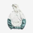 Colored Panel Letter Hoodie