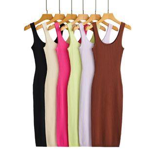 Knit Midi Bodycon Tank Dress