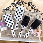 Polka Dot Hair Brush Black Dotted - White - One Size