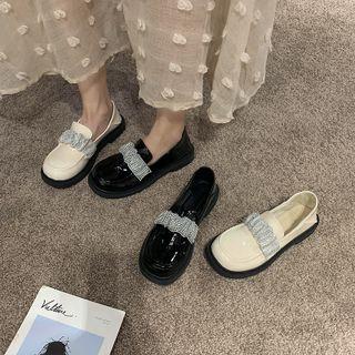 Gingham Ruffle Loafers