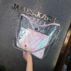 Transparent Tote With Sequined Pouch