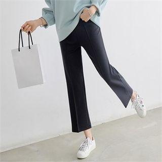 Seam-trim Straight-cut Pants