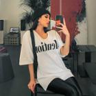 Mention Printed U-neck T-shirt