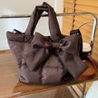 Quilted Bow Tote Bag