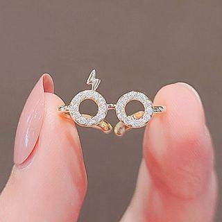 Lightning Eyeglasses Open Ring Ly2258 - Gold - One Size