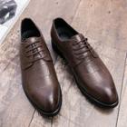Pointed Leather Oxfords