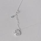 925 Sterling Silver Moonstone Pendant Necklace 925 Silver - Silver - One Size