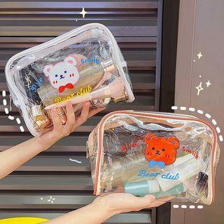 Bear Transparent Pvc Makeup Bag