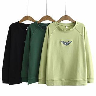 Butterfly Embroidery Sweatshirt