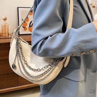 Layered Chain Shoulder Bag