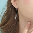 925 Sterling Silver Zigzag Dangle Earring 1 Pair - One Size