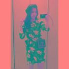 Wrap-detail Floral-pattern Dress