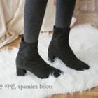 Hoop-accent Faux-shearling Short Boots