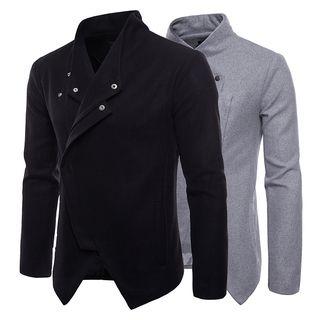 Stand Collar Side-button Jacket