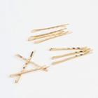 Hair Pin Set Of 10: Gold - One Size