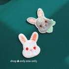 Rabbit Embroidered Patch / Brooch