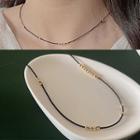 Alloy Bead String Necklace