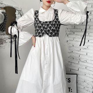 Irregular A-line Shirtdress