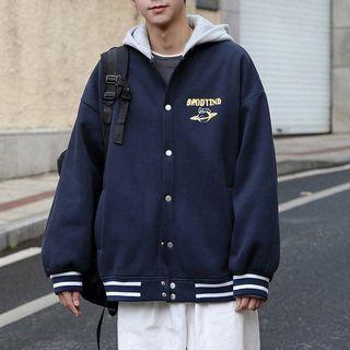 Couple Matching Hooded Button-up Jacket