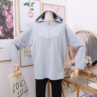 Half-zip Loose-fit Hoodie