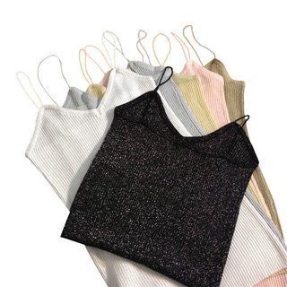 Glitter Spaghetti Strap Top