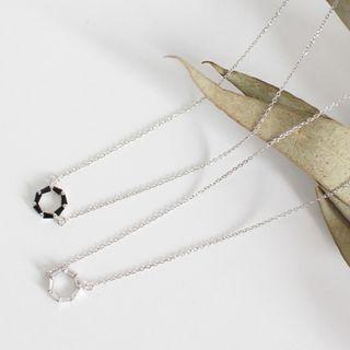 Mini Circle 925 Sterling Silver Necklace