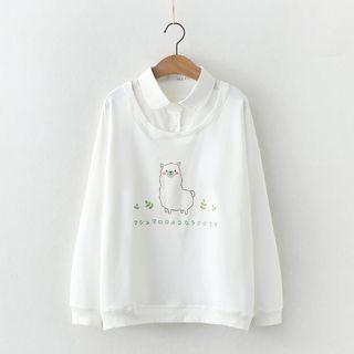 Sheep Print Pullover