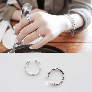 Twist Ball Open Ring
