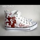”dance In Ancient Times“ High-top Canvas Sneakers