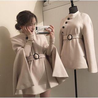 Stand Collar Cape Jacket