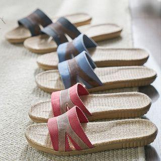 Contrast Trim Slippers
