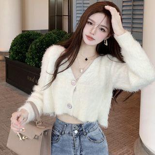 V-neck Cardigan Sweater