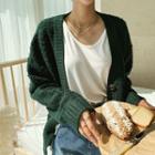 Button-up Boucl  Cardigan