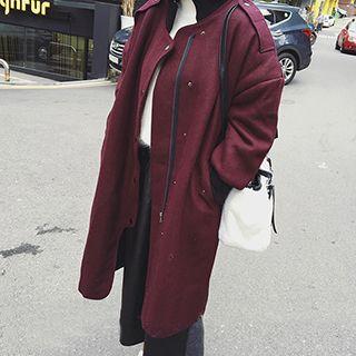 Stand Collar Zip Coat