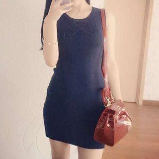 Cut Out Back Sleeveless Mini Dress