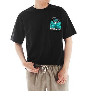 Plus Size Northwest Printed T-shirt
