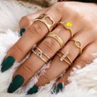 Set Of 6: Ring Set Of 6 - 9318 - Gold - One Size
