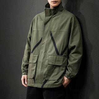 Striped Cargo Jacket
