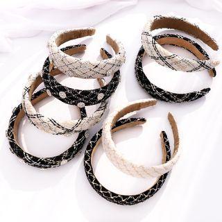 Plaid Rhinestone Headband (various Designs)