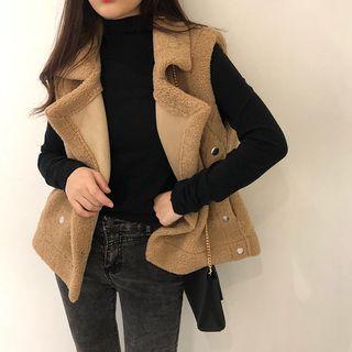 Faux Lambswool Vest