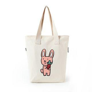 Rabbiit Print Tote Bag