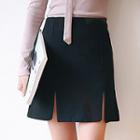Slit A-line Skirt